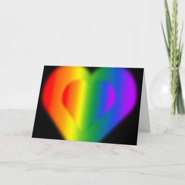 Cartes d'amour arc-en-ciel Cartes personnalisées d (Devant)