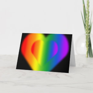 Cartes d'amour arc-en-ciel Cartes personnalisées d