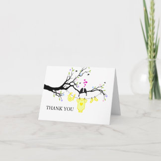 Cartes d'amour | Carte de remerciement jaune