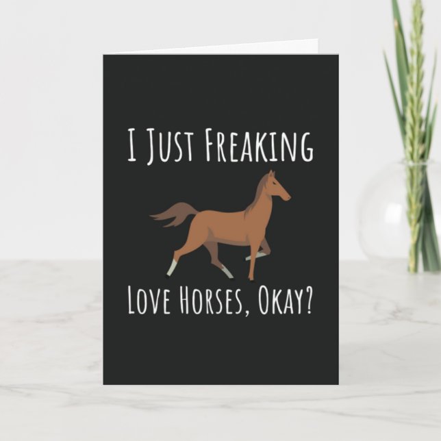 Cartes d'amour pour les chevaux Équestre Animaux d (Devant)
