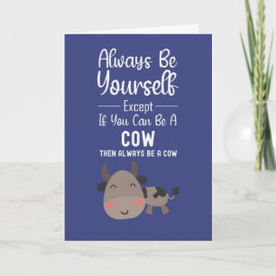 Cartes d'amour pour vaches mignonnes Humour drôle 