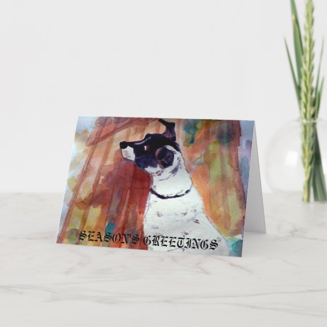 Cartes d'animal familier de vacances de (Devant)