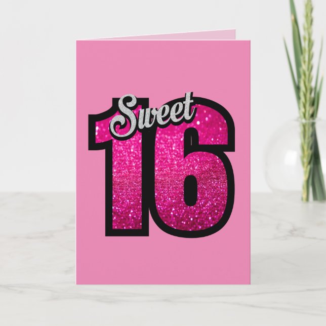 CARTES D'ANNIVERSAIRE 16 ROSES SUEET (Devant)