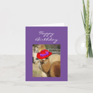 Cartes d'anniversaire Alpaca