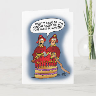 Cartes d'anniversaire amusantes : Alarme incendie
