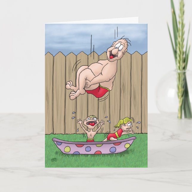 Cartes d'anniversaire amusantes : Big Splash (Devant)