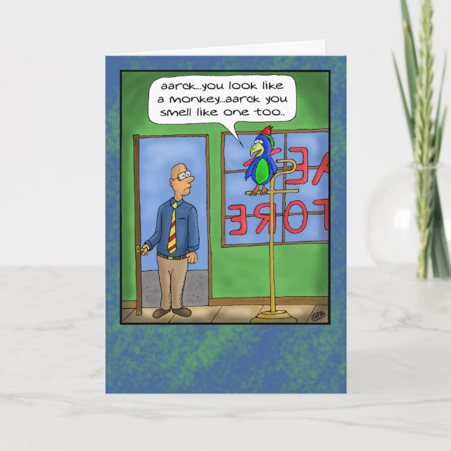 Cartes d'Anniversaire amusantes : Boutique pour an (Devant)