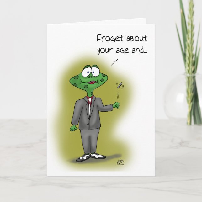 Cartes d'anniversaire amusantes : Froget about you (Devant)