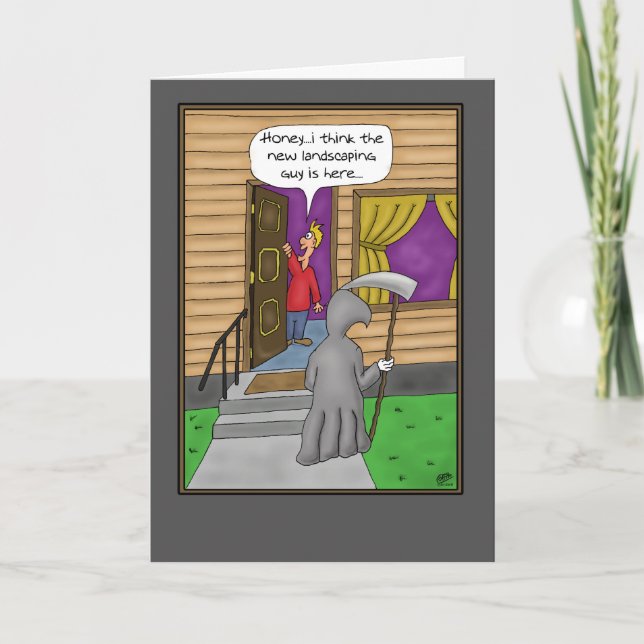Cartes d'anniversaire amusantes : Nouveau Paysage (Devant)
