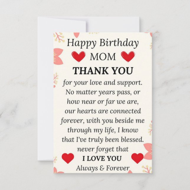 cartes d'anniversaire amusantes pour maman (Devant)