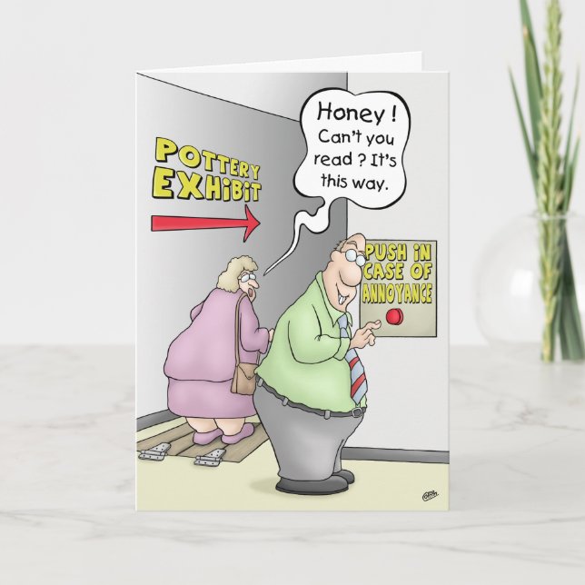 Cartes d'anniversaire amusantes : Push en Coque de (Devant)