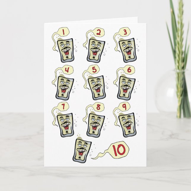 Cartes d'anniversaire amusantes : Tiré Amnésie (Devant)
