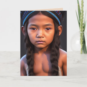 CARTES D'ANNIVERSAIRE AUTOCHTONES AMÉRICAINES INDI