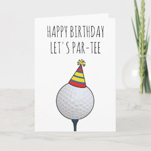 cartes d'anniversaire de golf