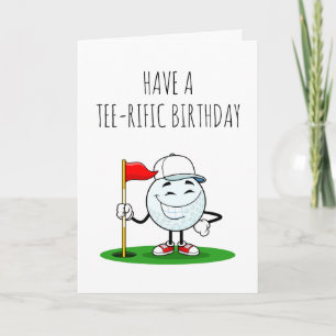 cartes d'anniversaire de golf