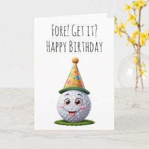 cartes d'anniversaire de golf
