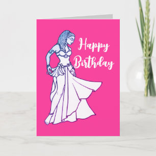 Cartes d'anniversaire de la danseuse du ventre
