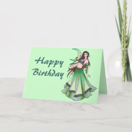 Cartes d'anniversaire de la danseuse du ventre