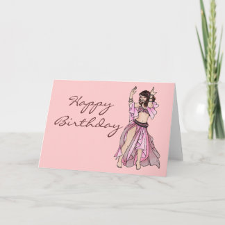 Cartes d'anniversaire de la danseuse du ventre