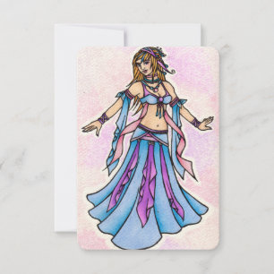 Cartes d'anniversaire de la danseuse du ventre