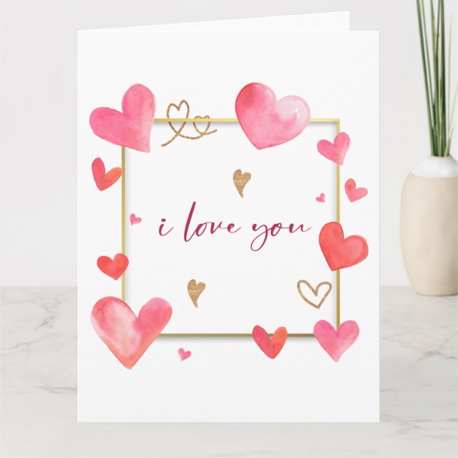 Cartes d'anniversaire de la Journée des Valentines (Devant)