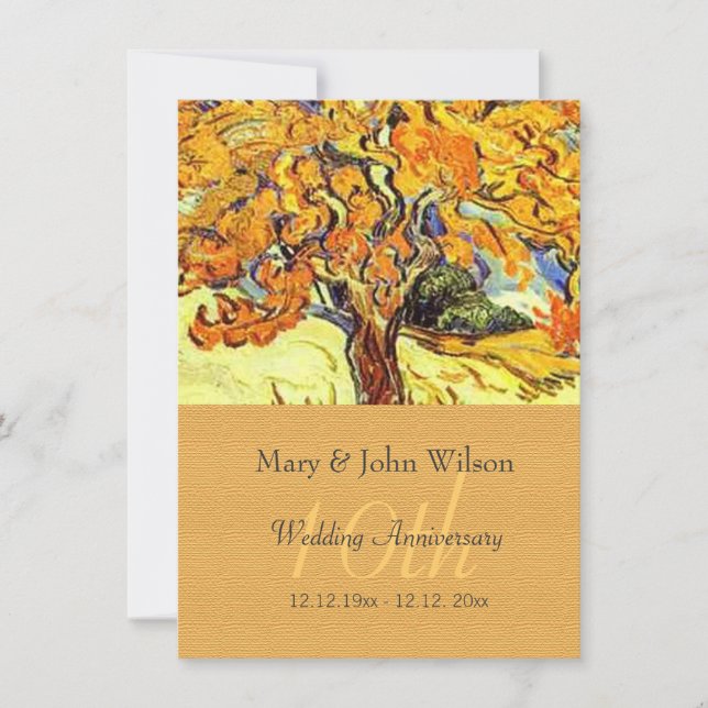 Cartes d'anniversaire de mariage The Mulberry Tree (Devant)