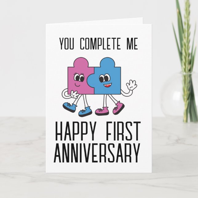 cartes d'anniversaire de premier mariage amusantes (Devant)