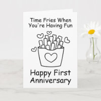 cartes d'anniversaire de premier mariage amusantes