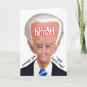 CARTES D'ANNIVERSAIRE déplaisant JOE BIDEN FUNNY