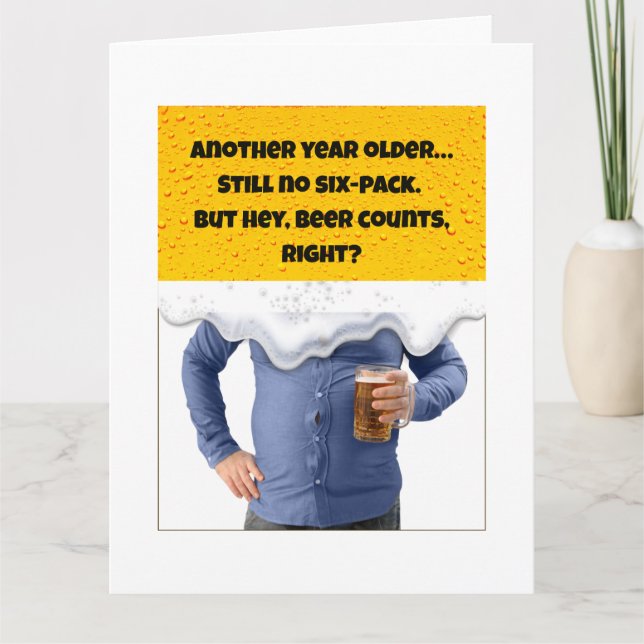 Cartes D'Anniversaire Drôle Pour Hommes (Devant)