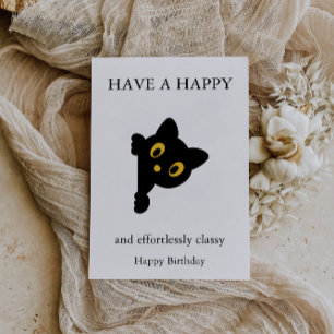 Cartes d'anniversaire drôles pour chat