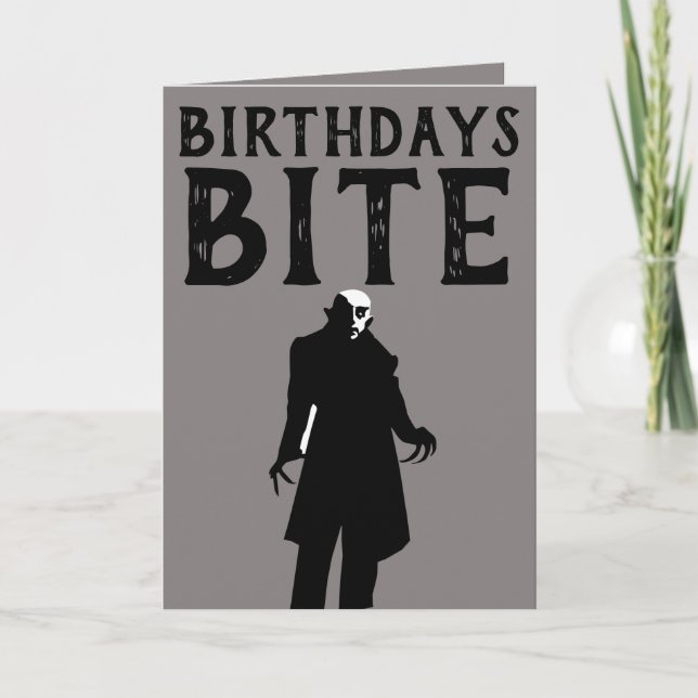 CARTES D'ANNIVERSAIRE GOTHIQUE TWISTED VAMPIRE (Devant)