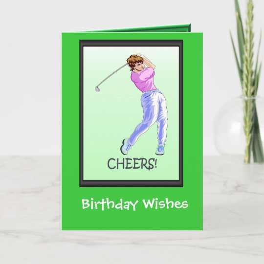 Cartes D Anniversaire Jouantes Au Golf Golfeur De Zazzle Ch