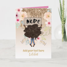 Cartes d'anniversaire Melanin Princess pour tous l