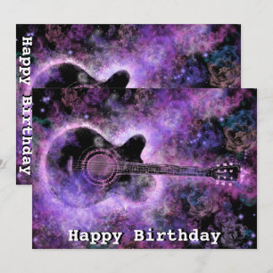 Cartes d'anniversaire musicales romantiques à la g