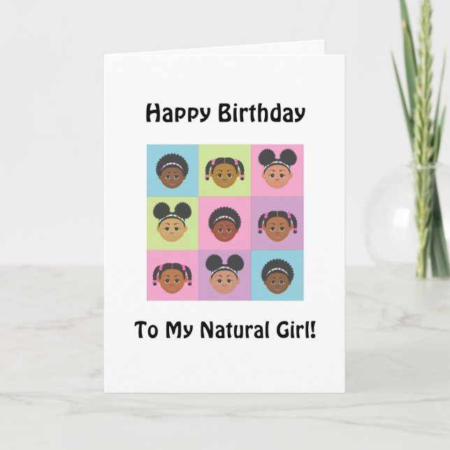 Cartes d'anniversaire Natural Me par MDillon Desig (Devant)