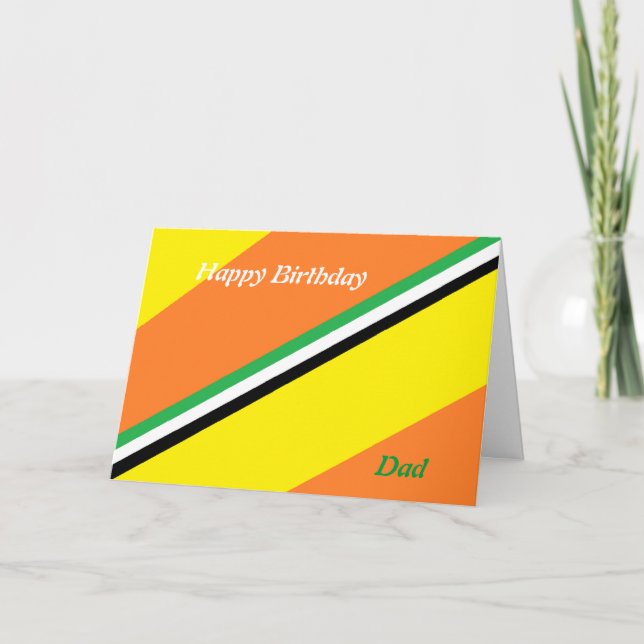 Cartes d'anniversaire papa (Devant)