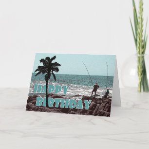 Cartes d'anniversaire - Pêche et pêche