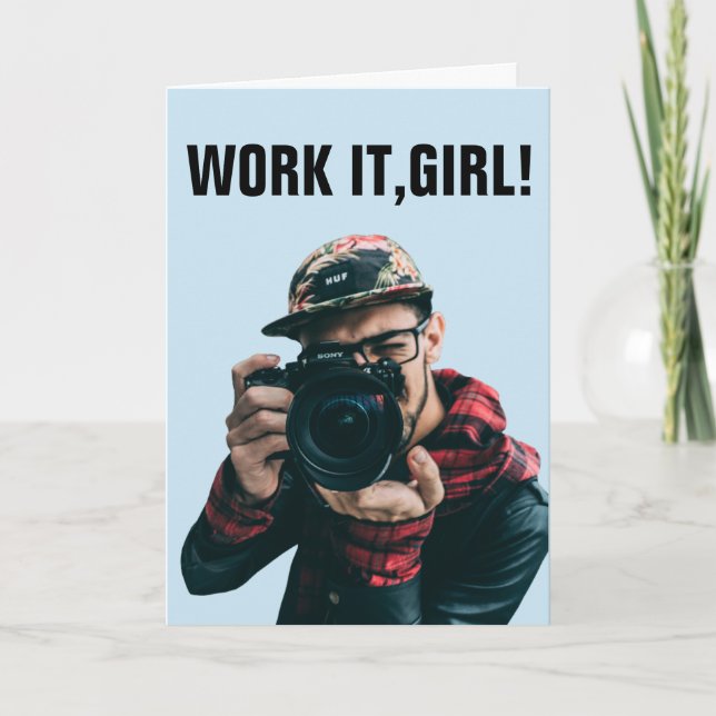 CARTES D'ANNIVERSAIRE POUR ELLE, PAPARAZZI (Devant)