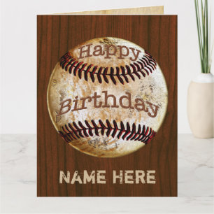 Cartes d'anniversaire vintages personnalisées du