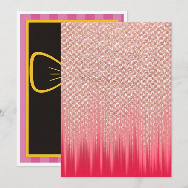 Cartes d'annonce de fête, de remise de diplômes et (Devant / Derrière)