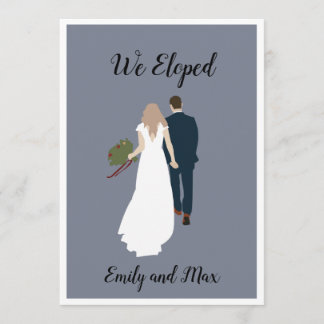 Cartes d'annonce de mariage simple "Nous nous somm