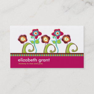 Cartes d'appel d'affaires de fleur funeste