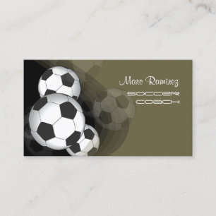 Cartes d'appel des entraîneurs de football ou des 