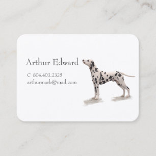 Cartes d'appel sociales de Chien Dalmatien
