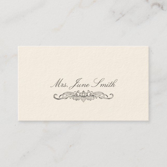 Cartes D'Appel Victoriennes Avec Défilement (Devant)