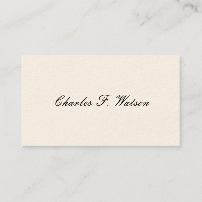 Cartes d'appel victoriennes de Gentleman (Devant)