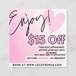 Cartes d'appréciation