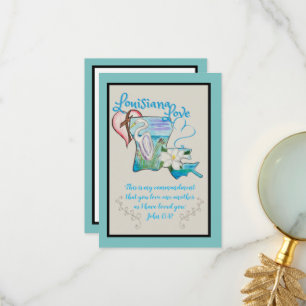 Cartes d'aquarelle Louisiane