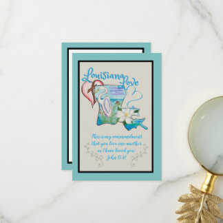 Cartes d'aquarelle Louisiane